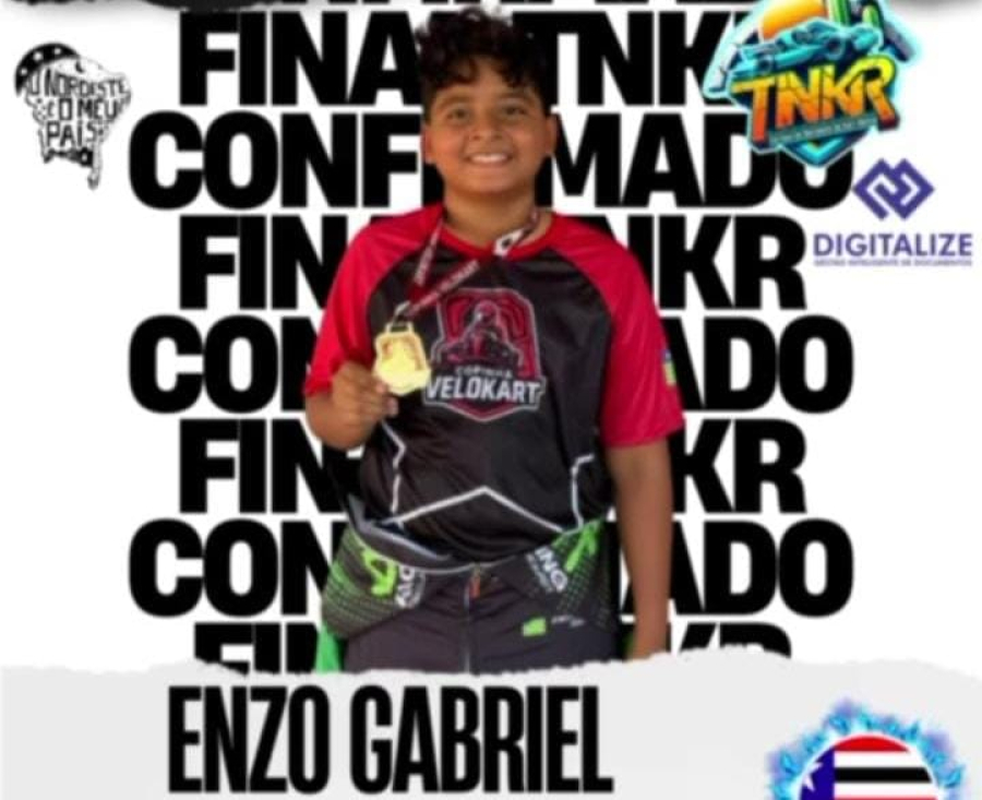 Destaque do Kartismo: Enzo Gabriel Representa Timon na Final do TNKR Digitalize 2025 