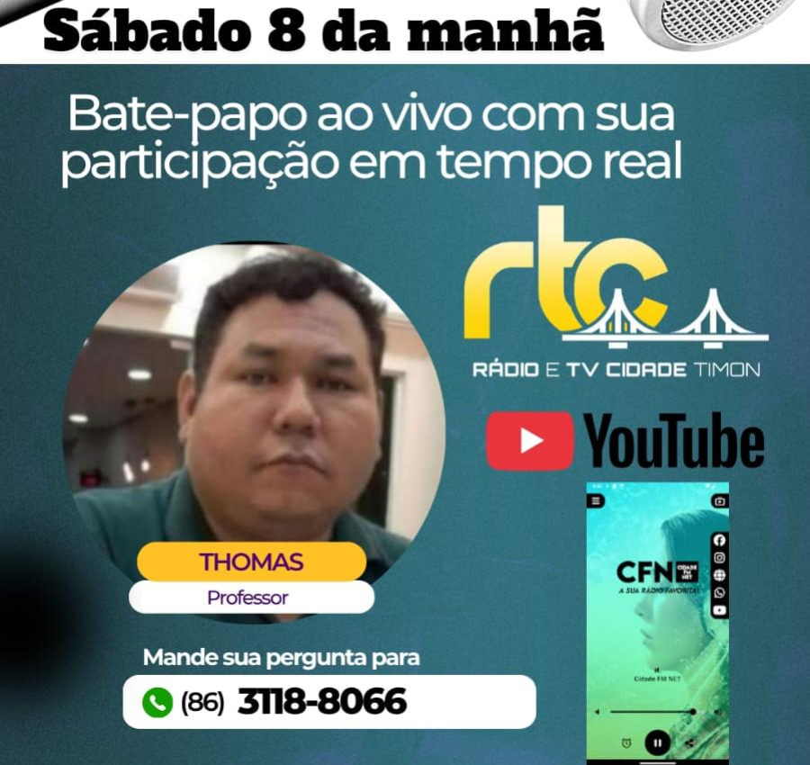 Convite Especial para Entrevista com Professor Tomaz