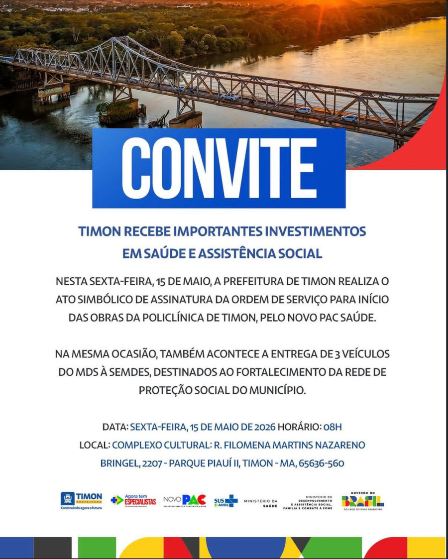 Timon amplia rede de saúde e assistência social com novos investimentos
