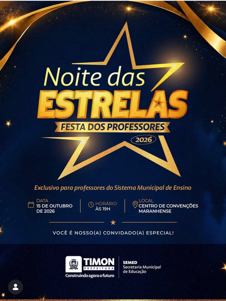 Timon prepara festa para mais de 3,3 mil profissionais da educação no Dia dos Professores